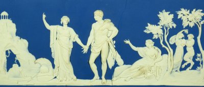 La elección de Hércules, placa de Wedgwood de John Flaxman
