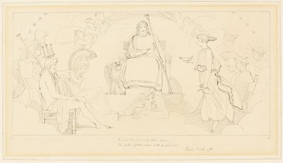 El Consejo de los Dioses de John Flaxman