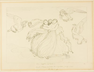 Las arpías y las hijas de Pandarus de John Flaxman