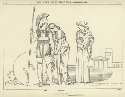 El Encuentro de Héctor y Andrómaca de John Flaxman