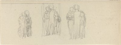 Tres Grupos de Figuras (¿Padres e Hijos?) de John Flaxman