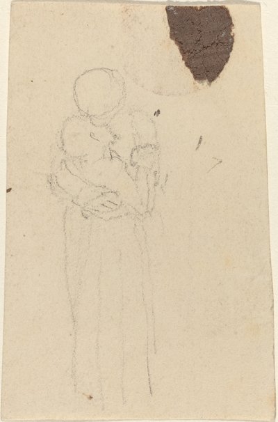 Dos figuras abrazándose de John Flaxman