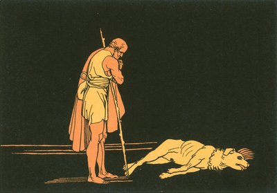 Ulises y su perro de John Flaxman