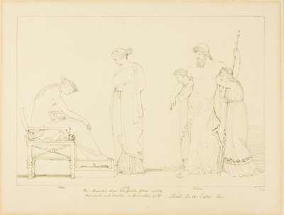Vulcano y Tetis de John Flaxman