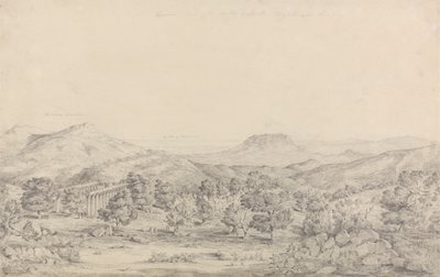 Vista general del templo de Apolo Epicurio en Bassai, Phigalea de John Foster