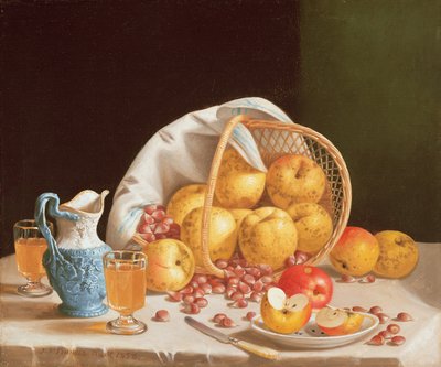 Naturaleza Muerta con Manzanas Amarillas, 1858 de John Francis