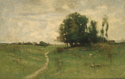 El camino al pueblo, 1882 de John Francis Murphy