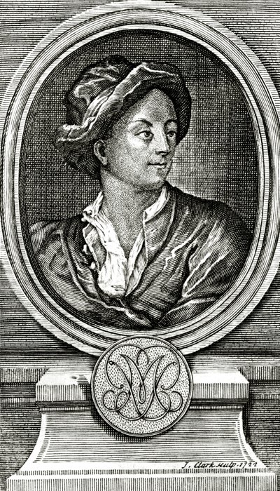 Matthew Prior, grabado por J. Clark, 1722 de John Francis Rigaud