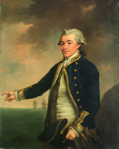 Retrato del capitán Peacock, c.1780 (óleo sobre lienzo) de John Francis Rigaud