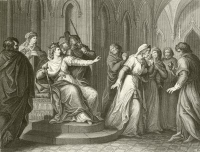 La Emperatriz Matilde negándose a liberar al Rey Esteban de John Francis Rigaud