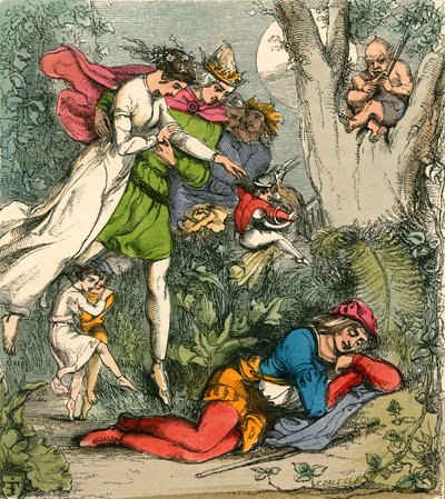 El sueño de Robin Goodfellow en el país de las hadas de John Franklin