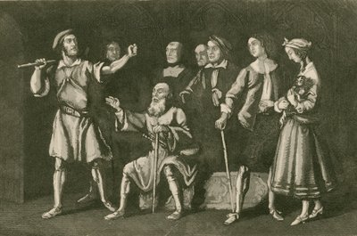 El herrero amenazando a Leonard Holt de John Franklin