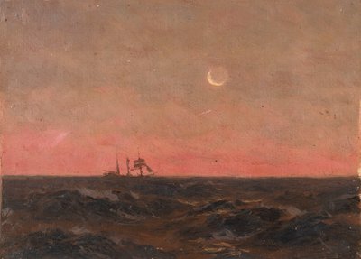 Paisaje marino, c.1900 (óleo sobre lienzo) de John Fraser