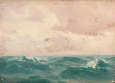Paisaje marino, c.1900 (óleo sobre lienzo) de John Fraser