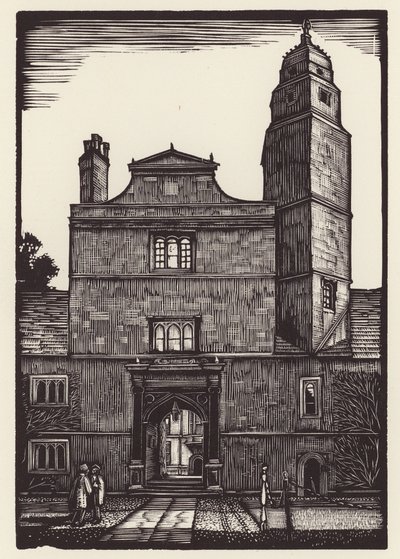 Cambridge: Caius (xilografía) de John Frederick Greenwood