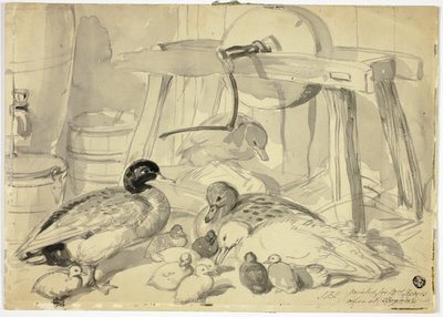 Patos, patitos y piedra de moler de John Frederick Herring I
