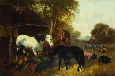 Escena de corral de John Frederick Herring Junior