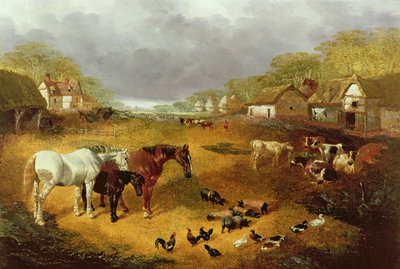 Un corral en primavera de John Frederick Herring Senior