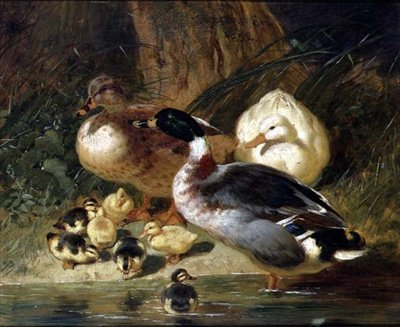 Patos y patitos de John Frederick Herring Senior