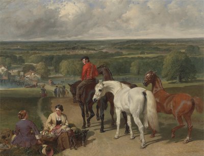 Ejercitando los caballos reales, 1847-55 de John Frederick Herring Senior