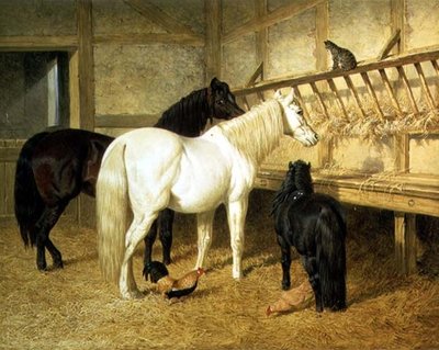 Ponis en el pesebre de John Frederick Herring Senior
