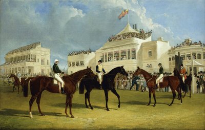 Preparándose para comenzar la Copa del Emperador de Rusia en Ascot, 1845, 1845 de John Frederick Herring Senior