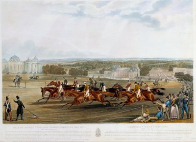Premio del club de jockey en Chantilly en 1841 de John Frederick Herring Senior