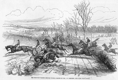 La carrera de obstáculos de Newport Pagnel, grabado por Smyth, de 