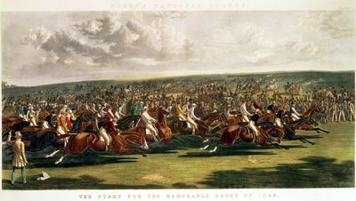 El inicio del memorable Derby de 1844 de John Frederick Herring Senior