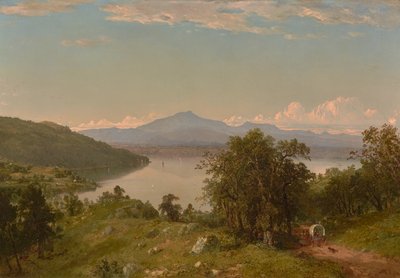 Joroba de camello desde la orilla occidental del lago Champlain 1852 (Óleo sobre lienzo) de John Frederick Kensett