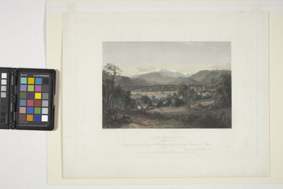 Mount Washington From The Valley Of Conway (grabado coloreado a mano) de John Frederick Kensett