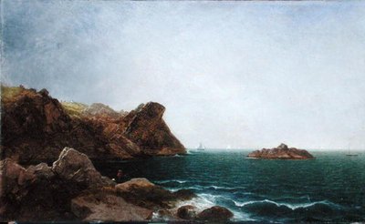 Roca y costa de Nahant de John Frederick Kensett