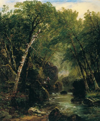 Pescador de truchas de John Frederick Kensett