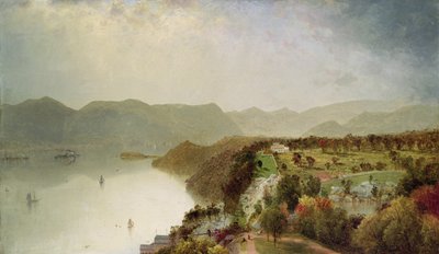 Vista del Hotel Cozzen cerca de West Point, NY, 1863 de John Frederick Kensett
