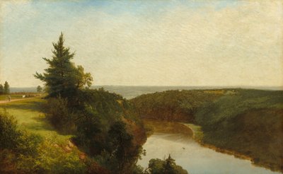 Vista del Genesee cerca de Mount Morris de John Frederick Kensett