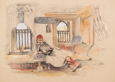 Un interior oriental de John Frederick Lewis