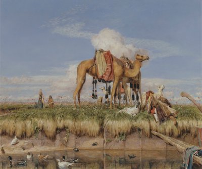 A orillas del Nilo, Alto Egipto [1876, Royal Academy of Arts, Londres, catálogo de exposición]. de John Frederick Lewis