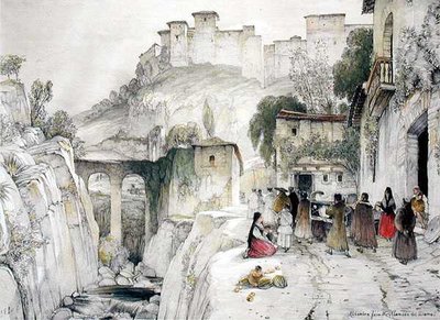 Parte de la Alhambra desde la Alameda del Darro, de 