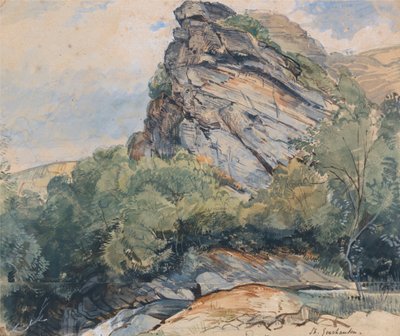 St. Goarhausen, en el Rin, entre Coblenza y Maguncia de John Frederick Lewis