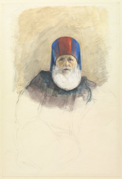 Estudio para Mehmet Ali Pasha, c. 1844 de John Frederick Lewis