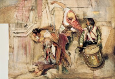 Estudio para la Proclamación de Don Carlos de John Frederick Lewis