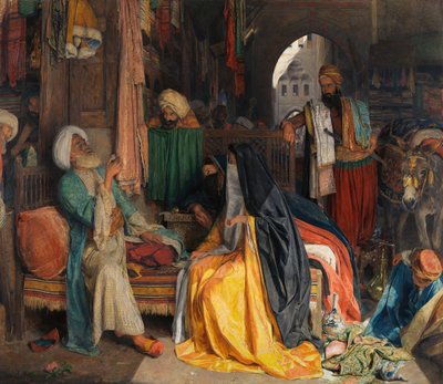 La moneda dudosa, 1869 de John Frederick Lewis