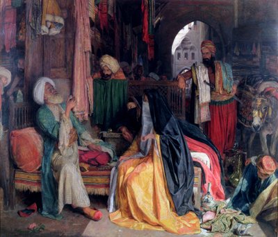 La moneda dudosa, 1869 de John Frederick Lewis