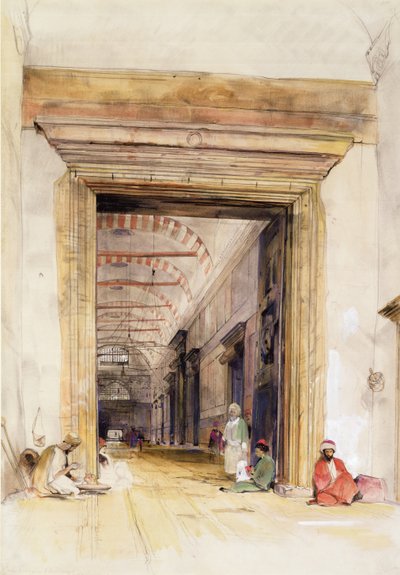 La Gran Puerta de la Mezquita de Santa Sofía, Constantinopla de John Frederick Lewis