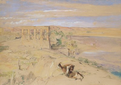 El Templo Hipetral en Philae de John Frederick Lewis