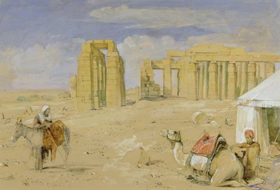 El Ramesseum en Tebas, c.1850 de John Frederick Lewis
