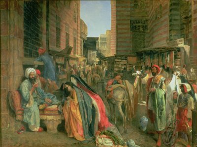 La calle y la mezquita de Ghooreyah, El Cairo de John Frederick Lewis