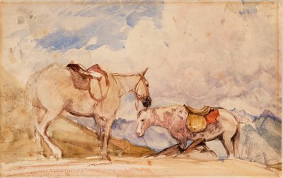 Dos caballos de John Frederick Lewis