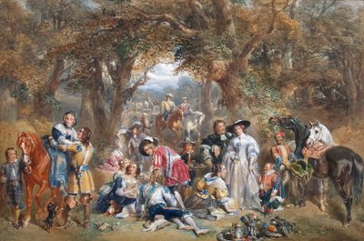 Fiesta campestre en tiempos de Carlos II, 1852 de John Frederick Tayler