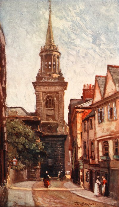 Iglesia de Todos los Santos, desde Turn Street, 1903 de John Fulleylove